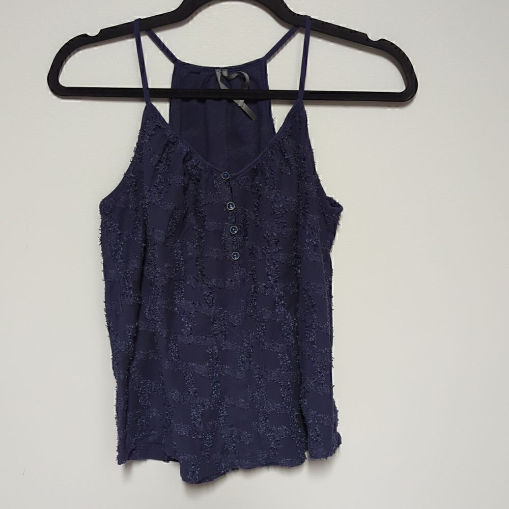 Anthropologie Navy Blue Tank  
